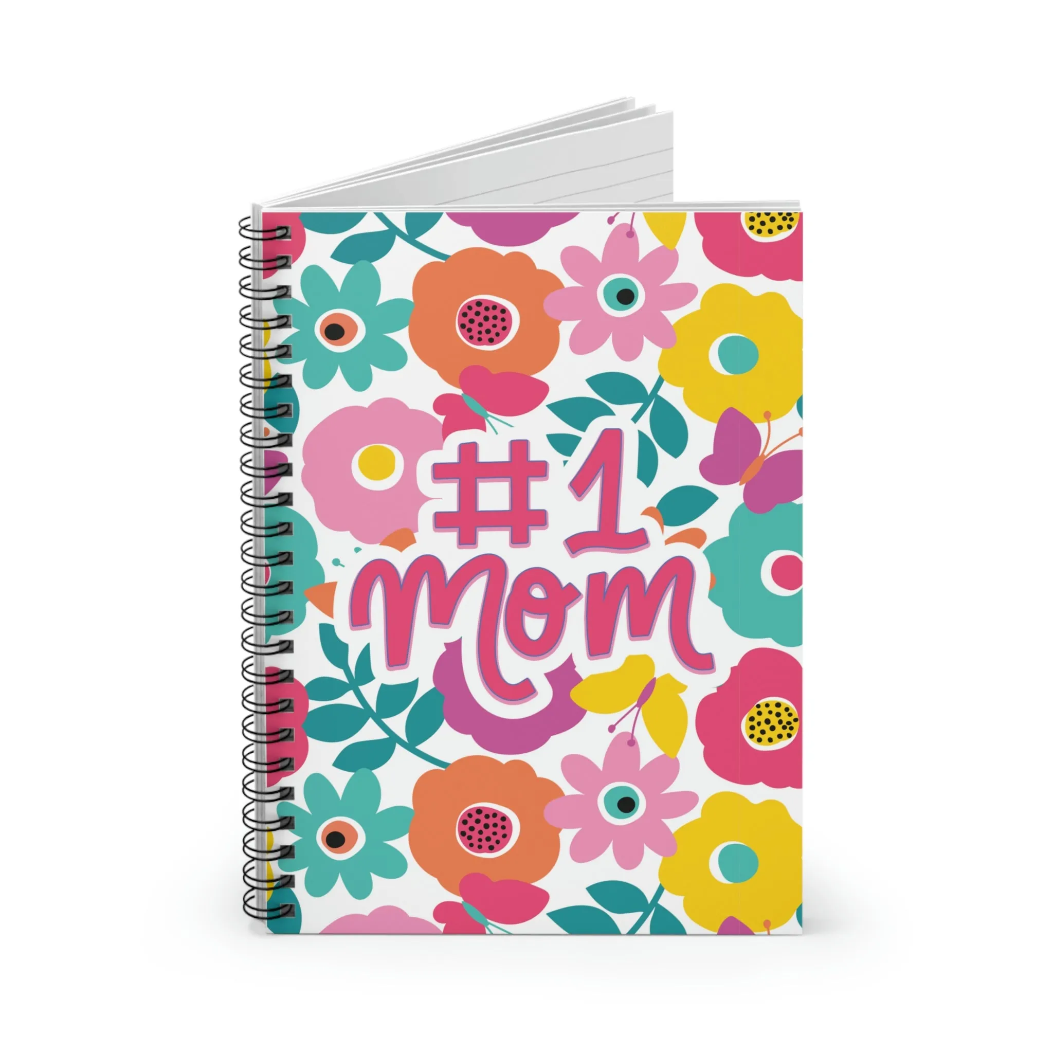 #1 Mom Spiral Notebook - Ruled Line, Mothers Day Gift