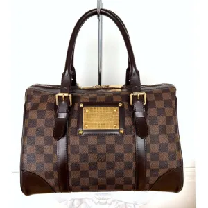 100% Authentic Louis Vuitton Berkeley Damier Ebene Satchel Handbag FL3089