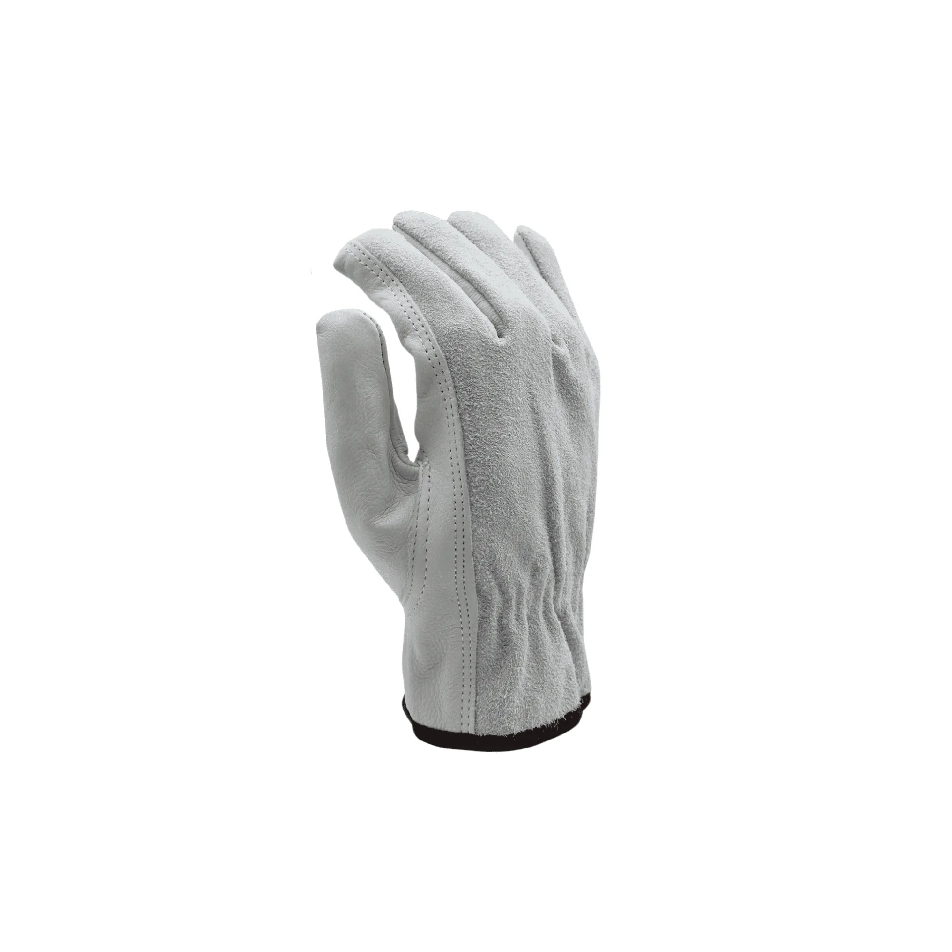 12 Pairs - Cowhide Grain/Split Leather Driver Gloves