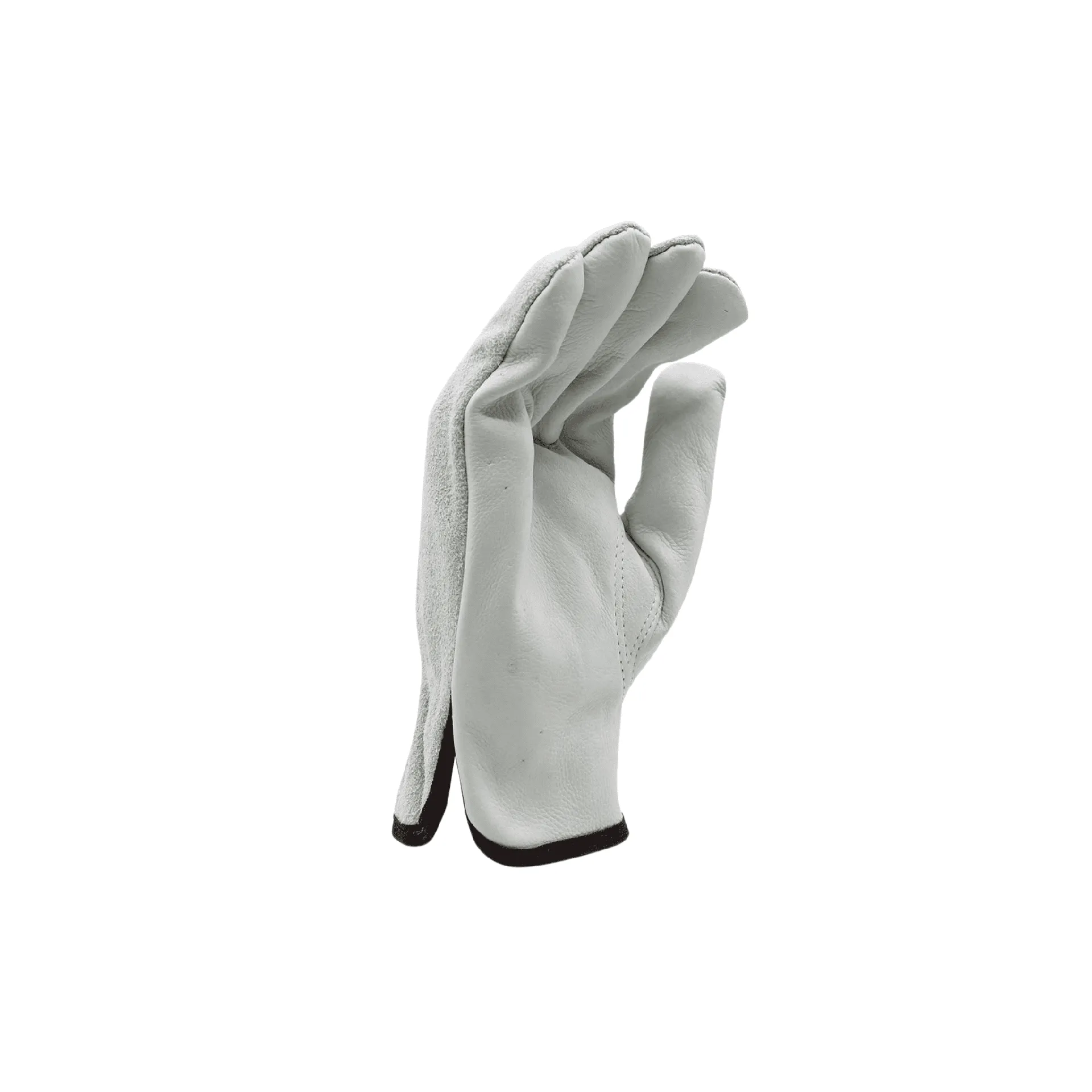 12 Pairs - Cowhide Grain/Split Leather Driver Gloves