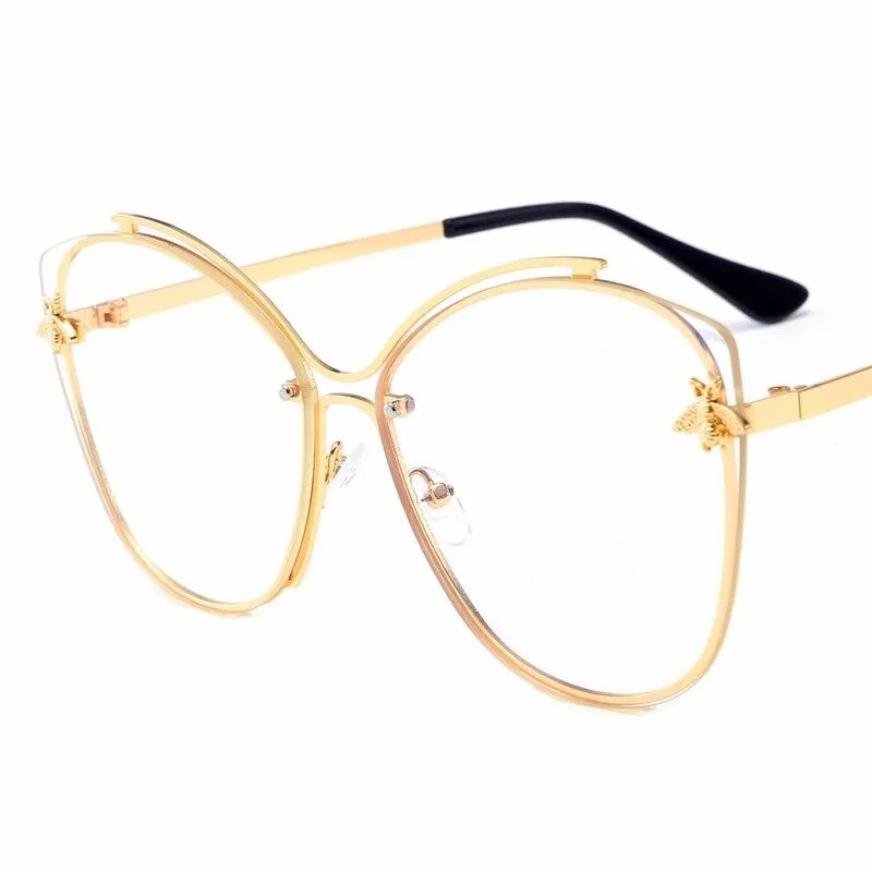 2021 Glittery Frame Irregular Sunglasses Gradient Luxury Cat Eye Eyewear