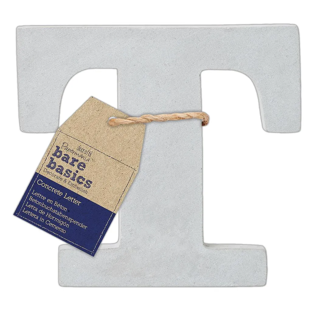 26 x Papermania Bare Basics Concrete Alphabet Letters ( A - Z ) Decorations Scrapbooking Crafts 80mm