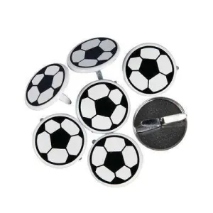 30 x Football Round Boys Sports Card Making Embellishment Pack 2cm Scrapbooking