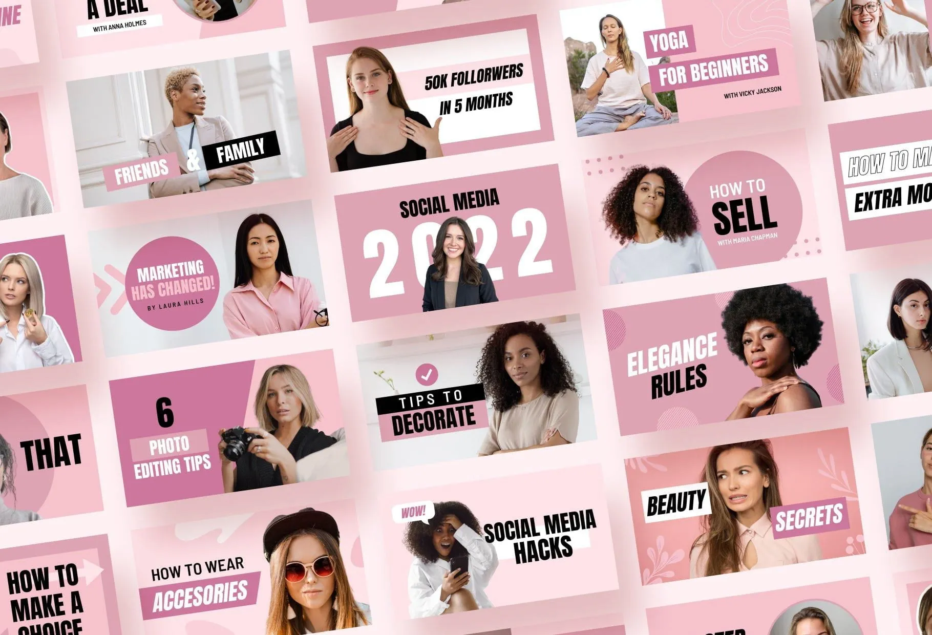 30 YouTube Thumbnails For Personal Brands Coaches Realtors Social Media Vlogs