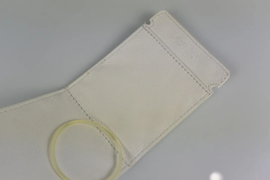 303 White Full Quill Ostrich Cash Cover