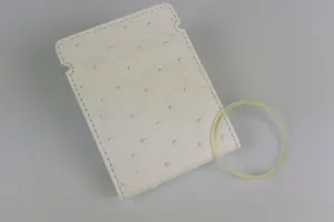 303 White Full Quill Ostrich Cash Cover