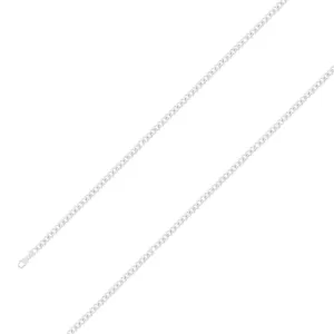 925 Sterling 5mm Silver Finish Classic Cuban Chain Size- 9"