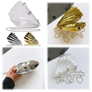 Acrylic Angel Wing Evening Clutch Bag Unique Shape Evening Purse Evening Shoulder Bag for Women for Wedding Party Prom