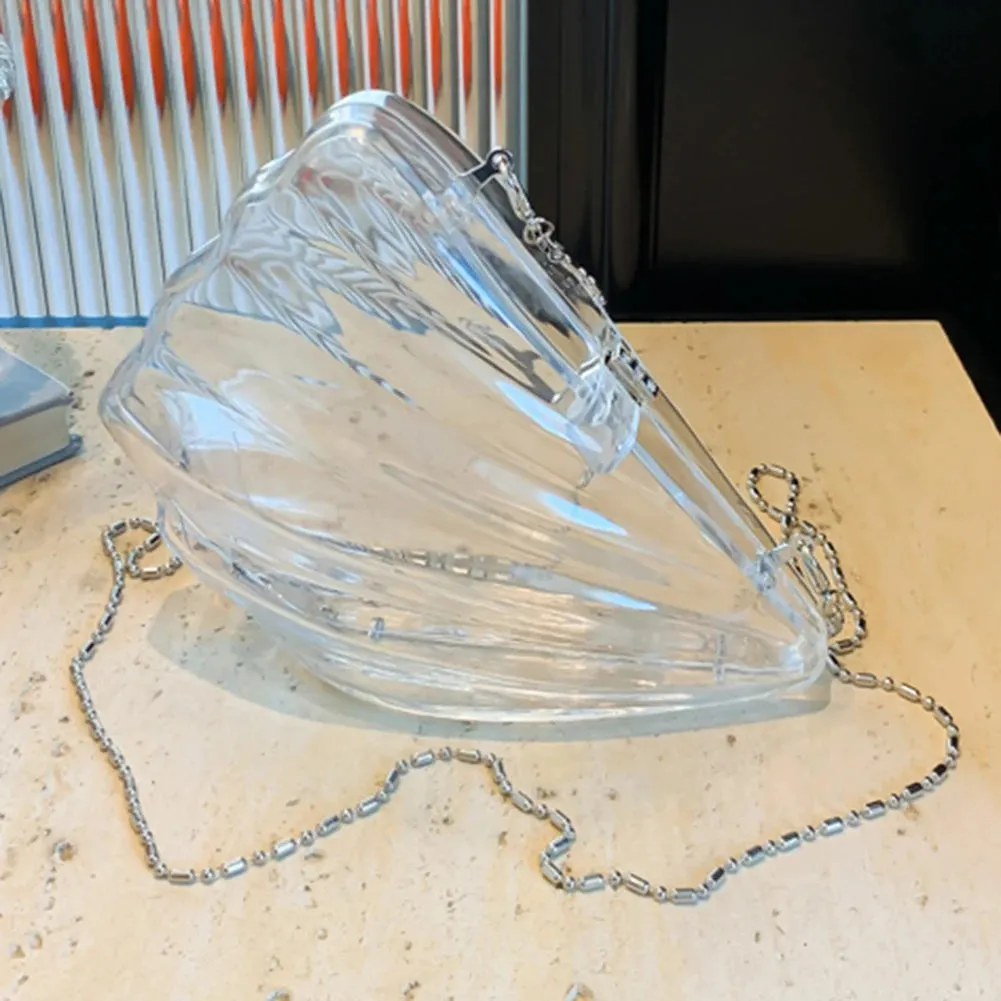 Acrylic Angel Wing Evening Clutch Bag Unique Shape Evening Purse Evening Shoulder Bag for Women for Wedding Party Prom