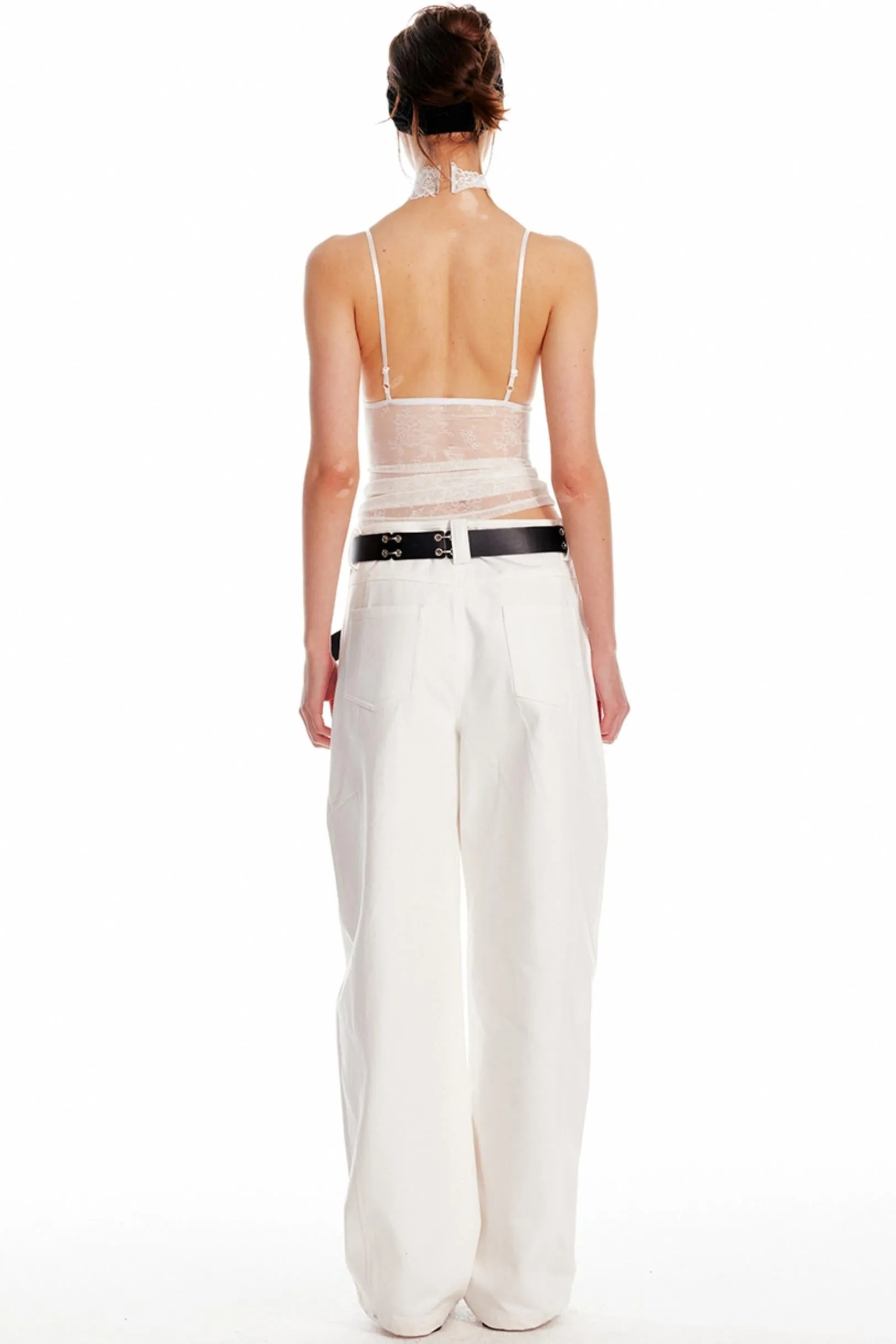 Adjustable Straps Lace Triangle Camisole