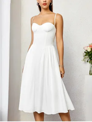 Adjustable Straps Princess Corset Long Dress