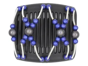 African Butterfly Chameleon Hair Comb - Beada Tube Black 25