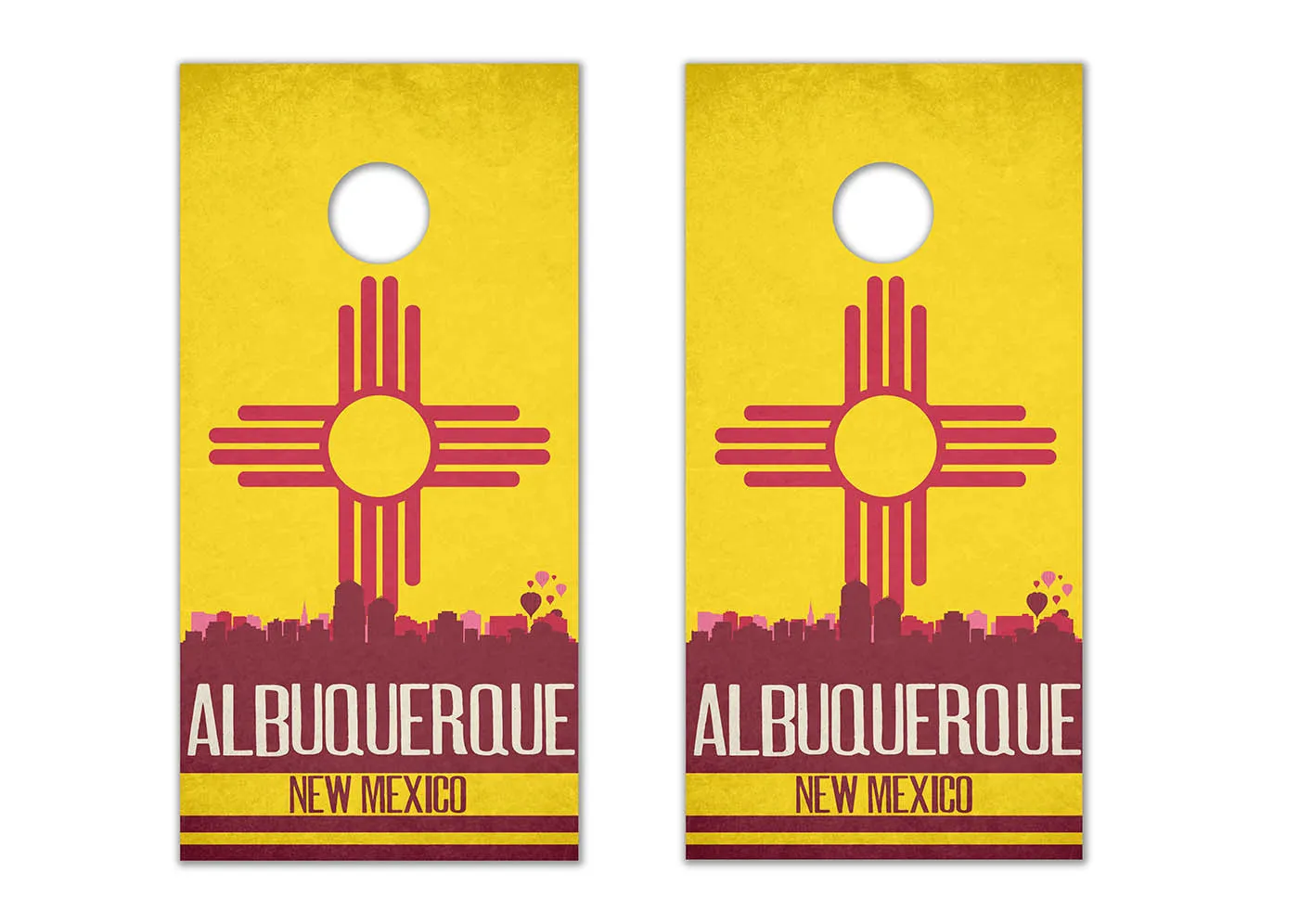 Albuquerque State Flag Skyline