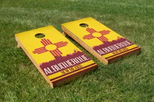 Albuquerque State Flag Skyline