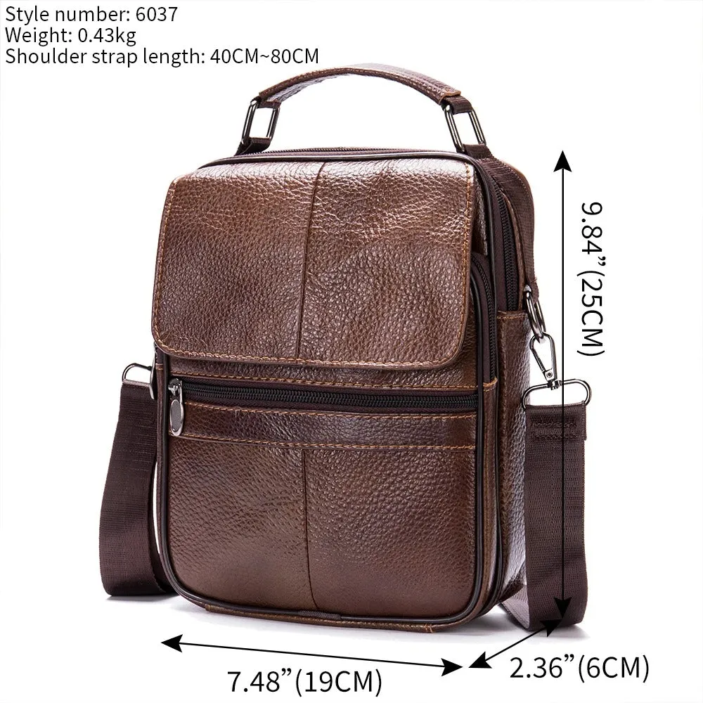 ALESSIO | Classic Leather Shoulder Bag for Everyday Use
