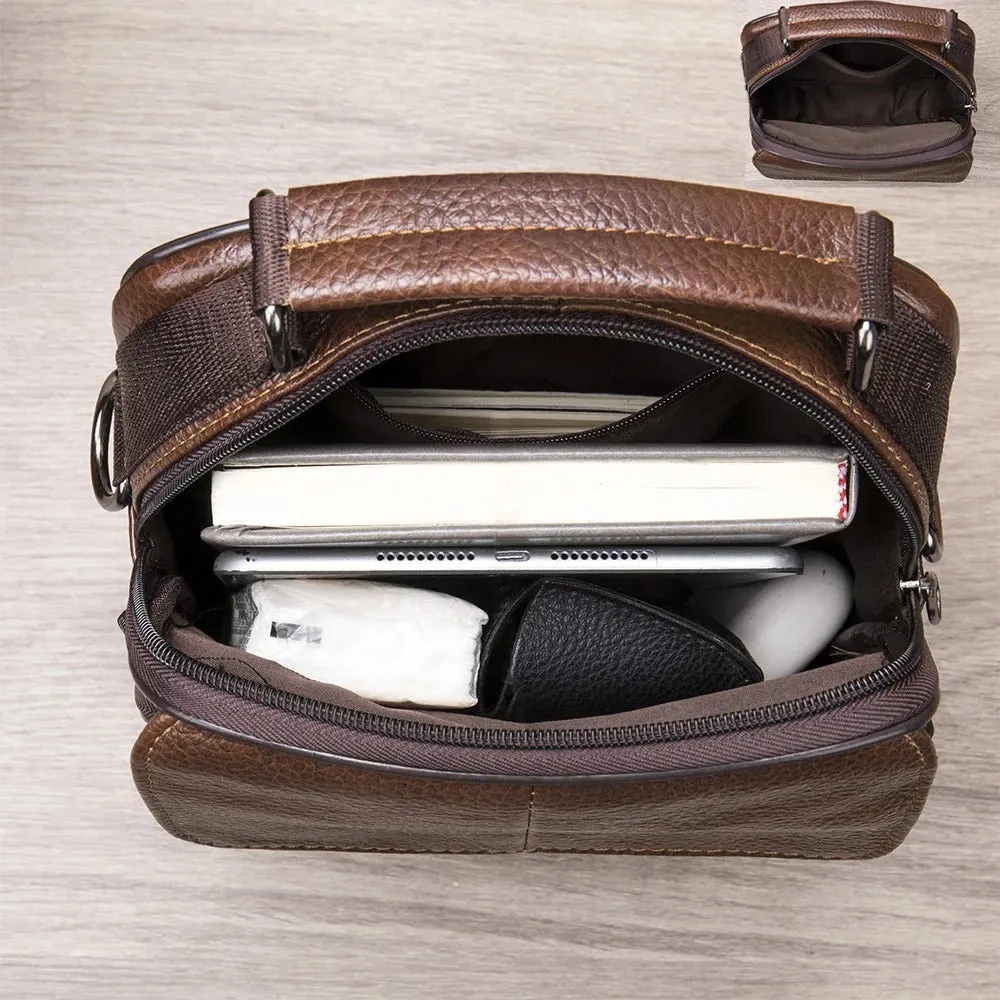 ALESSIO | Classic Leather Shoulder Bag for Everyday Use