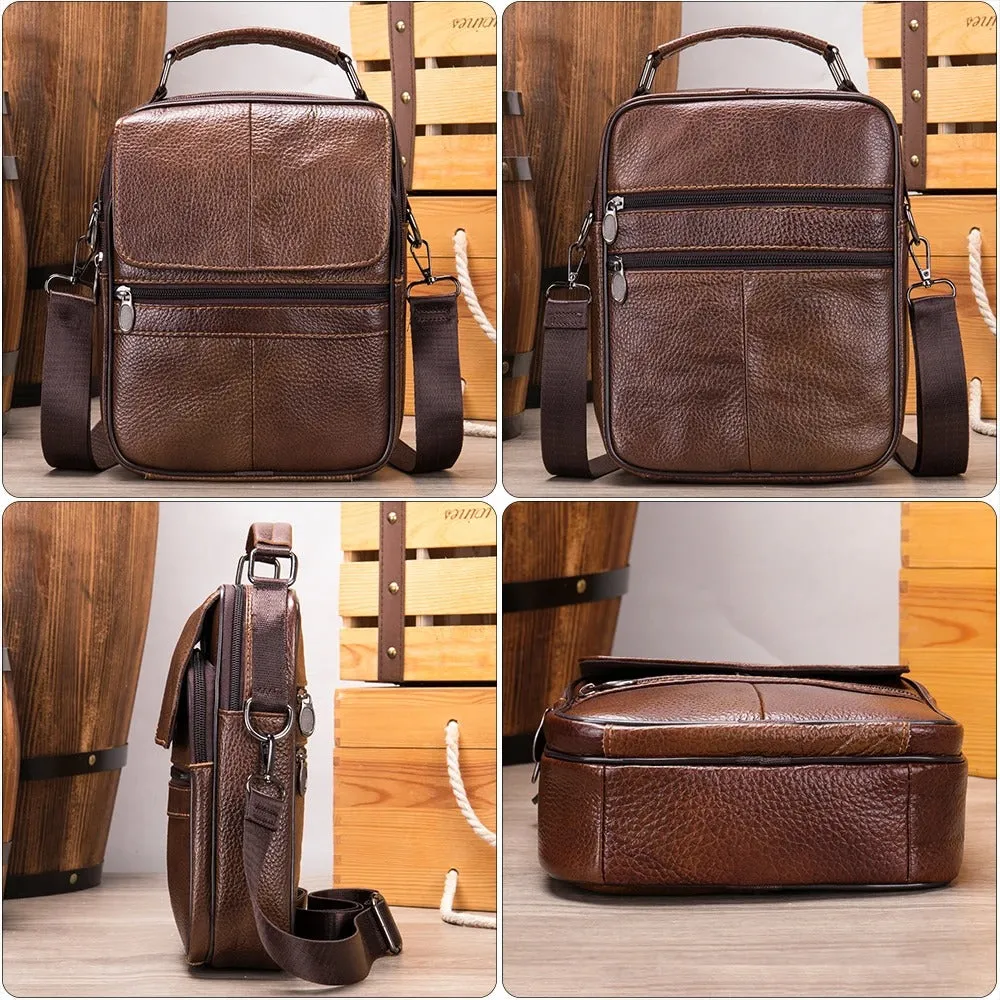 ALESSIO | Classic Leather Shoulder Bag for Everyday Use