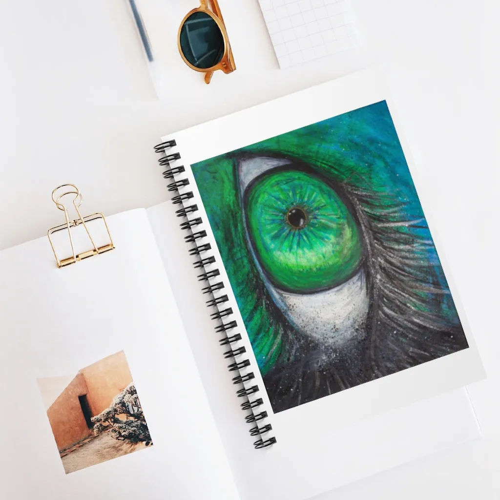 Alien Eye Spiral Notebook - Ruled Line