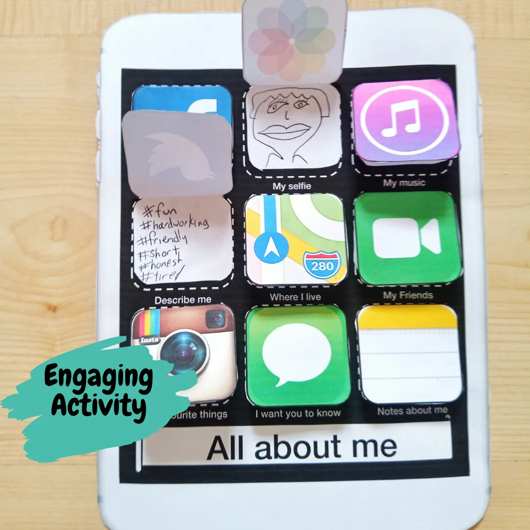 All About Me Back to School Craft Activity