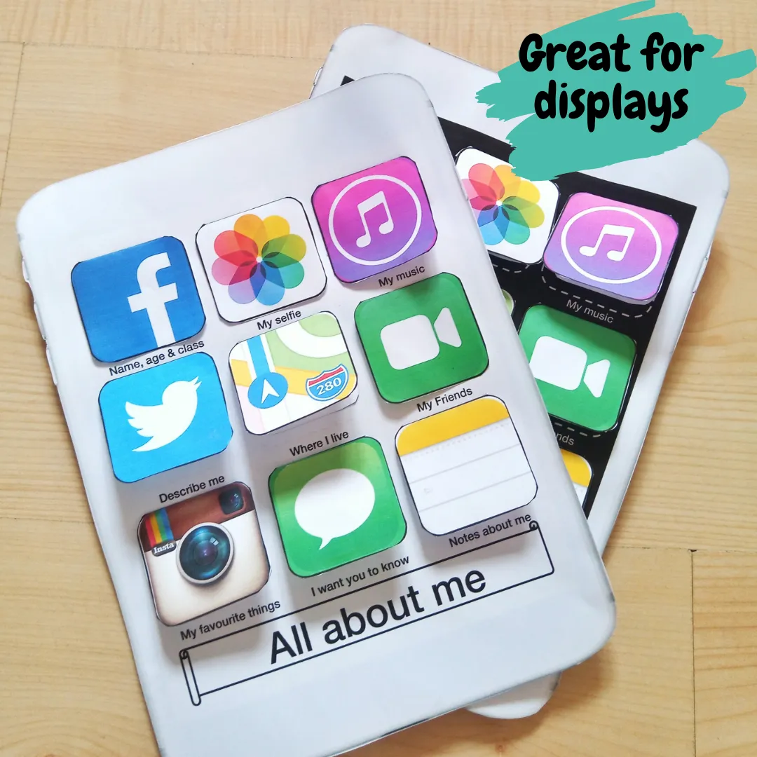 All About Me Back to School Craft Activity