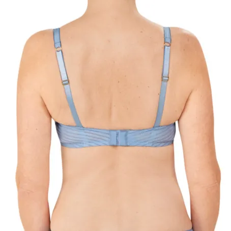 Amoena Karolina Soft Non-Wired Pocketed Mastectomy Bra- Light Blue/Light Sand 44827