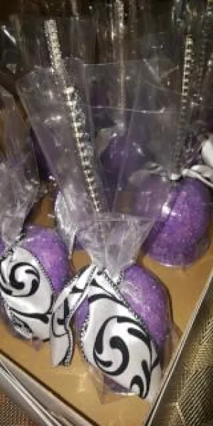 Apples - Chocolate Covered/Dipped (Purple Sugar)