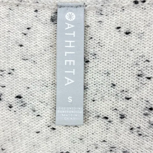 Athleta Bayshore Wool Cashmere Blend Turtleneck Tunic Lightest Grey Done…