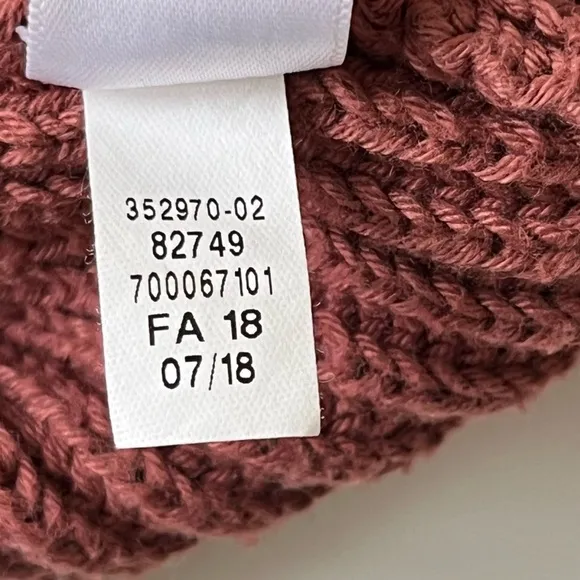 ATHLETA Rockland Sweater in Havana Brown RibbedKnit Size L
