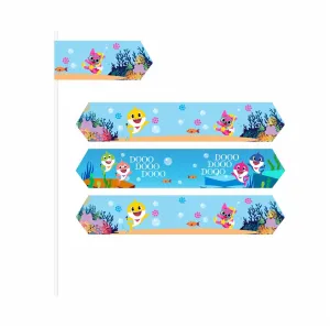 Baby Shark Theme Drink Straws