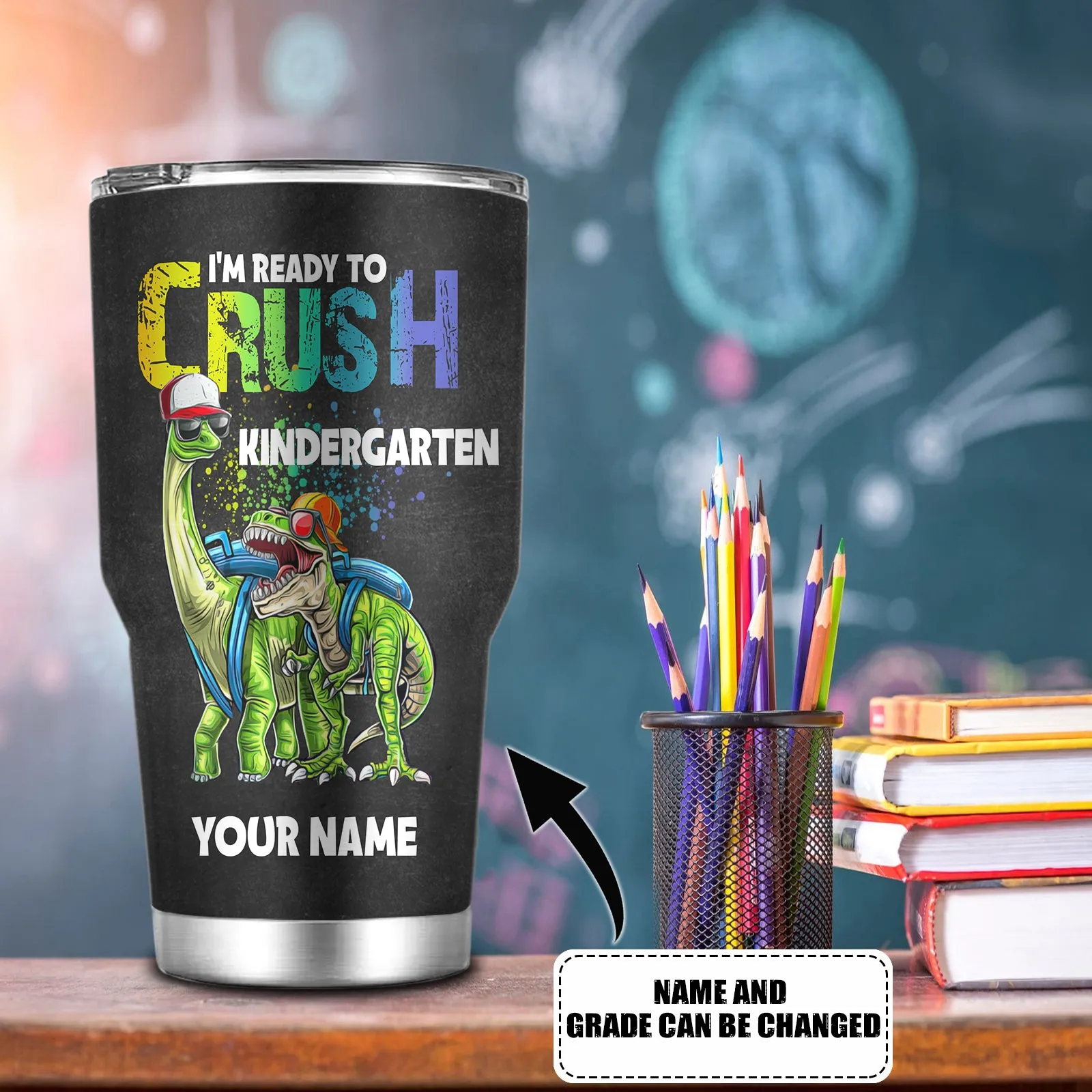 Back To School - Personalized Name Tumbler