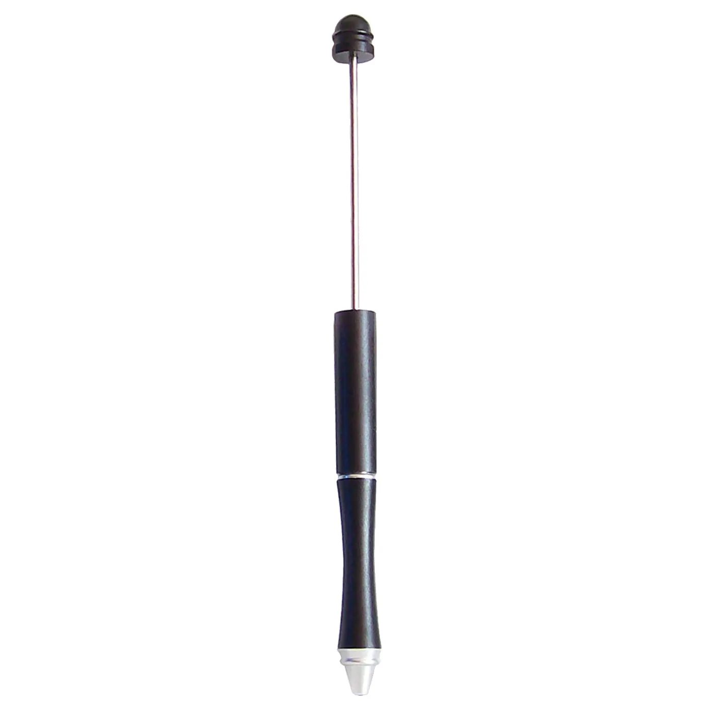 Ballpoint Metal Pen Black large 1.7 mm hole beads beadable diy craft