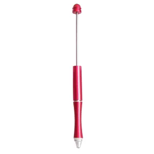 Ballpoint Metal Pen Red large 1.7 mm hole beads beadable diy craft