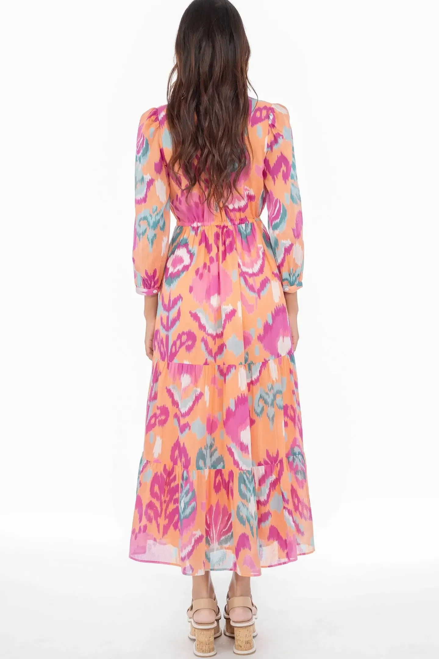 Banjanan - Castor dress in Ikat Floral Spice