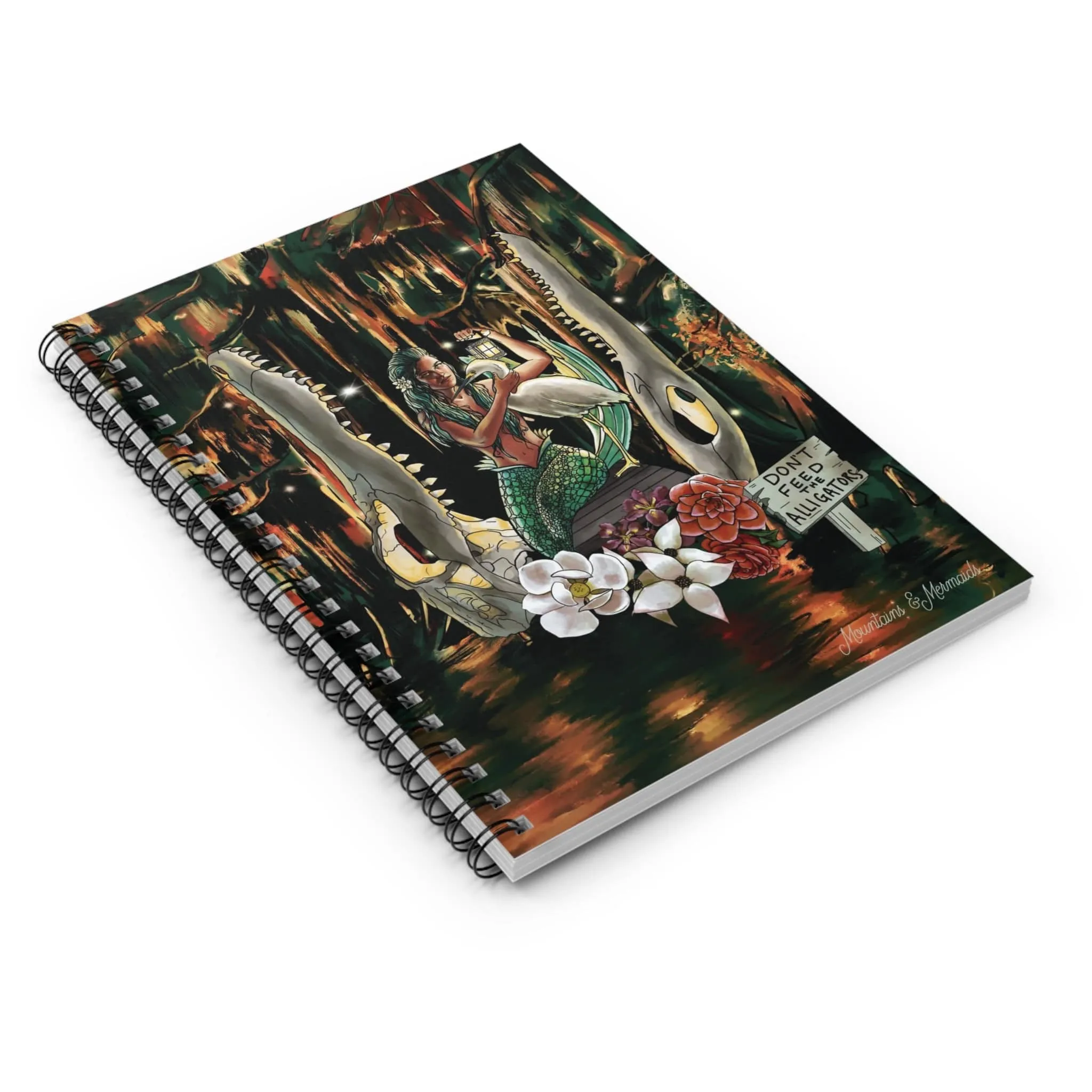 Bayou Mermaid Spiral Notebook - Ruled Line