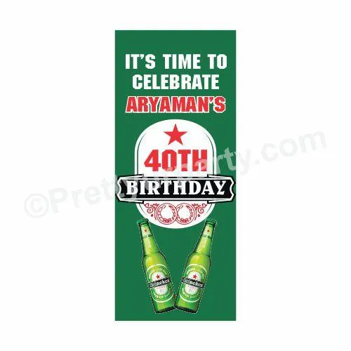 Beer Party Theme Door Banner