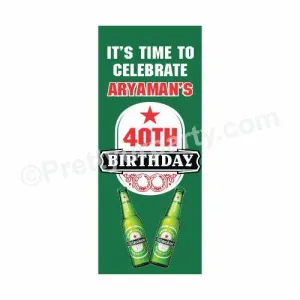 Beer Party Theme Door Banner