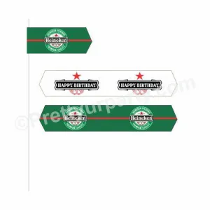 Beer Party Theme Drink Straws