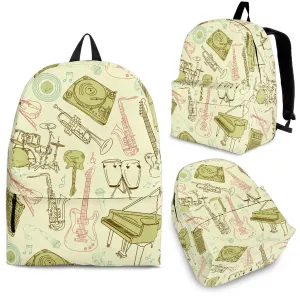 Beige Music Backpack