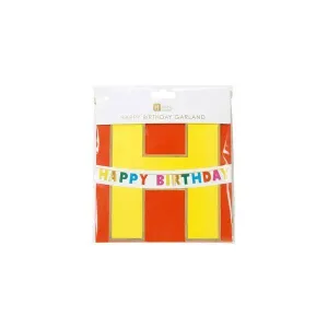 Birthday Brights Rainbow Happy Birthday Garland