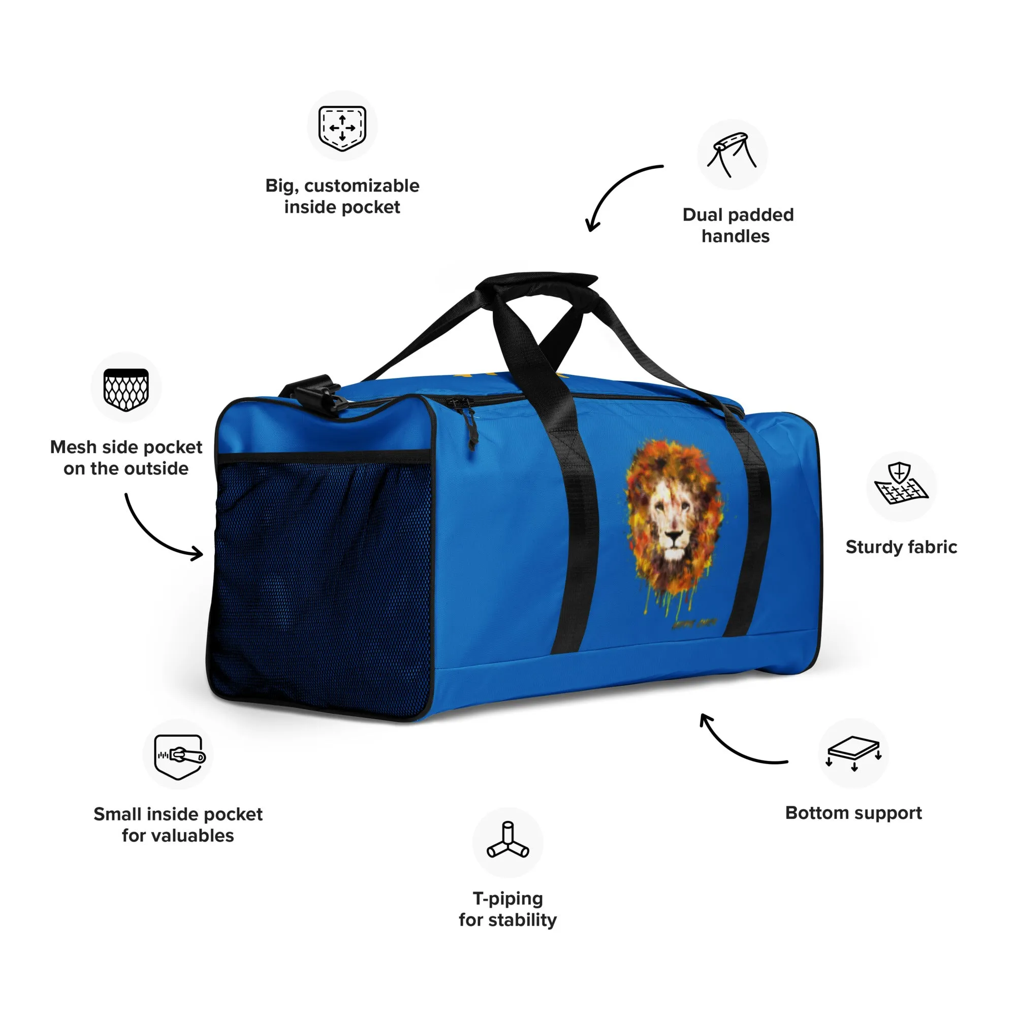 Blue Duffle Bag - OG Hippie Dude