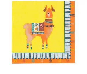 Boho Fiesta Llama Napkins