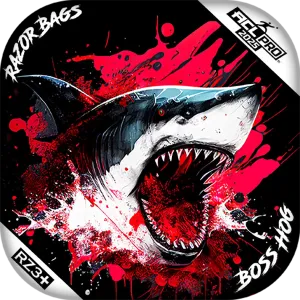 Boss Hog | Shark Black Series | ACL PRO Razor Cornhole Bags