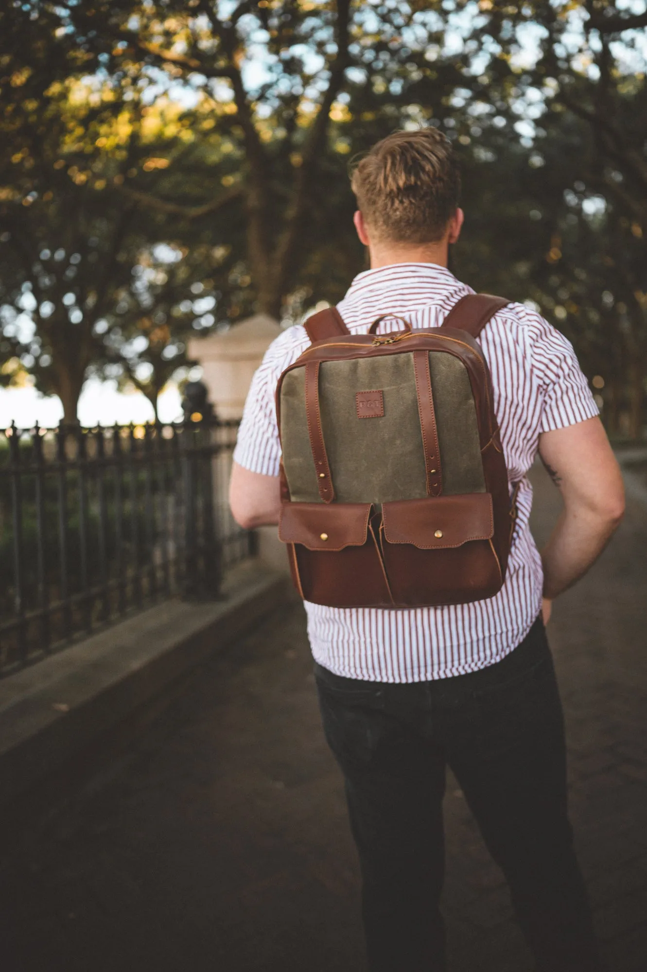 Bourbon Bag with Bottle Sleeves