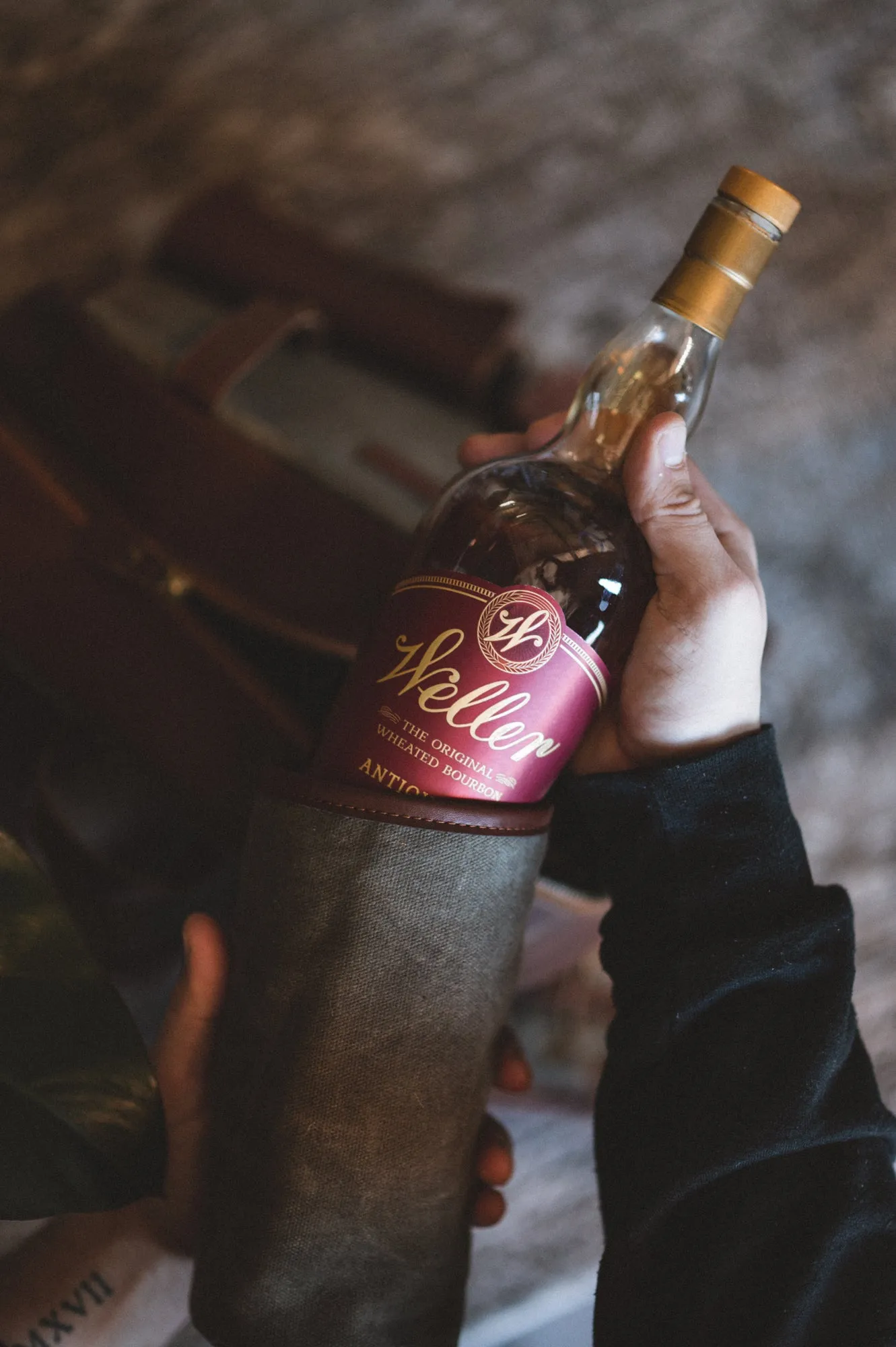 Bourbon Bag with Bottle Sleeves