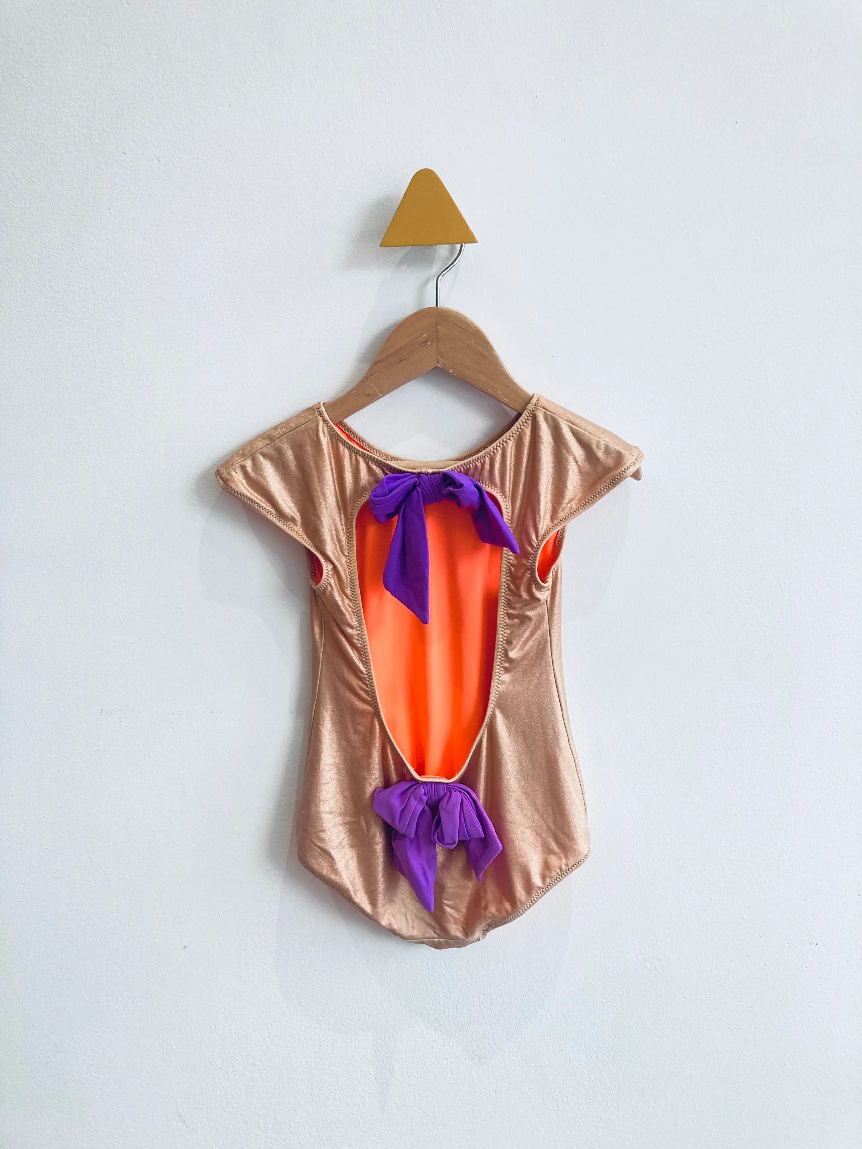 Bows and Bronze Swim Suit // 2Y