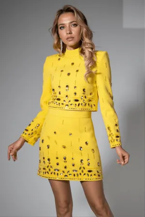 Brisley Rhinestone Flower Mini Set