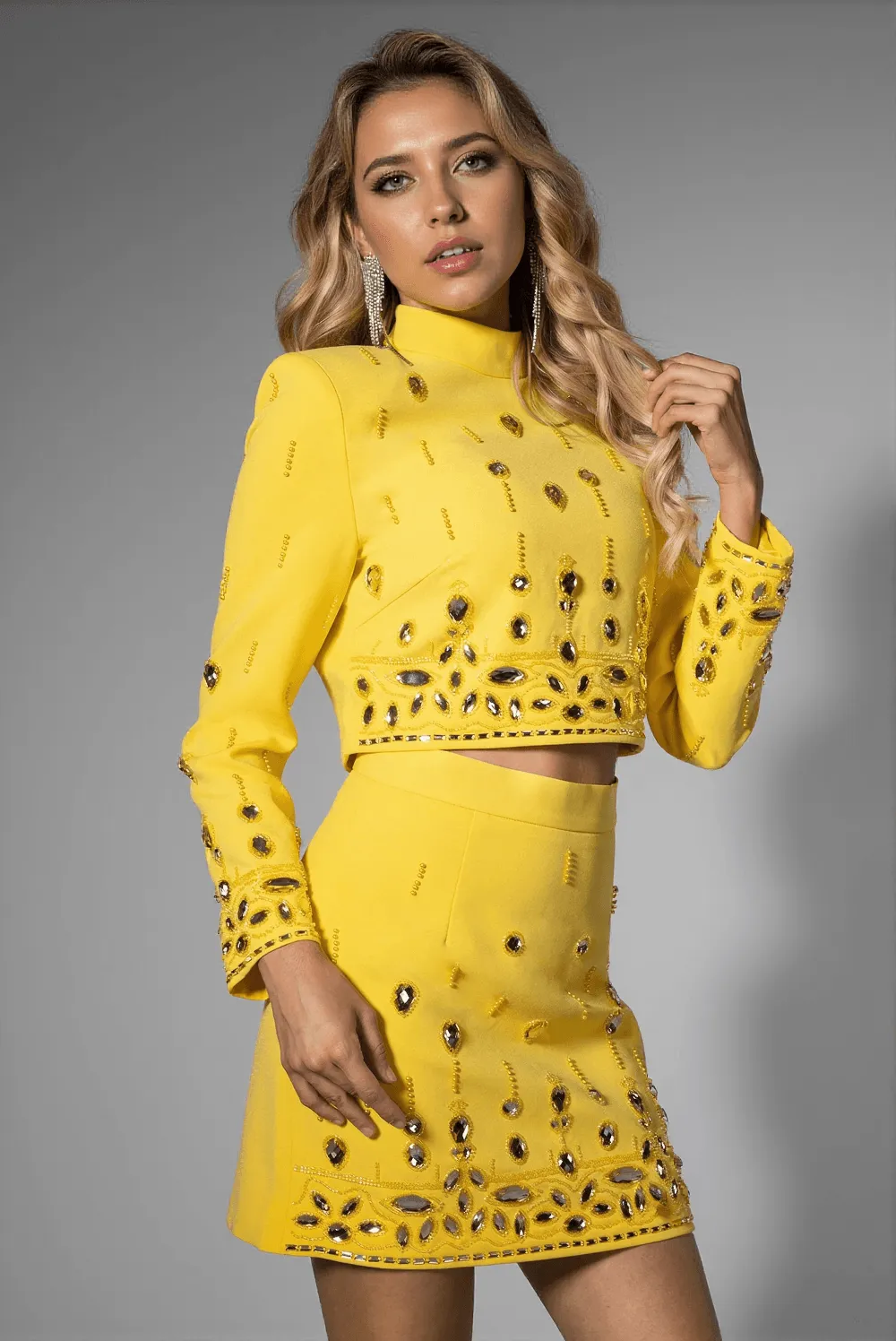 Brisley Rhinestone Flower Mini Set
