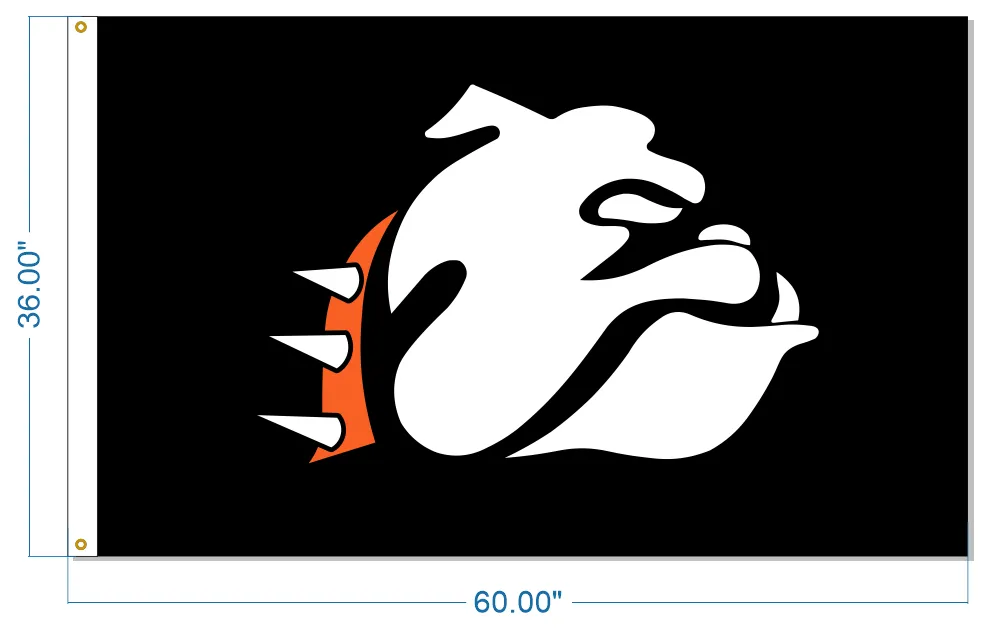 Bulldog Flag - Black