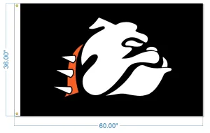 Bulldog Flag - Black