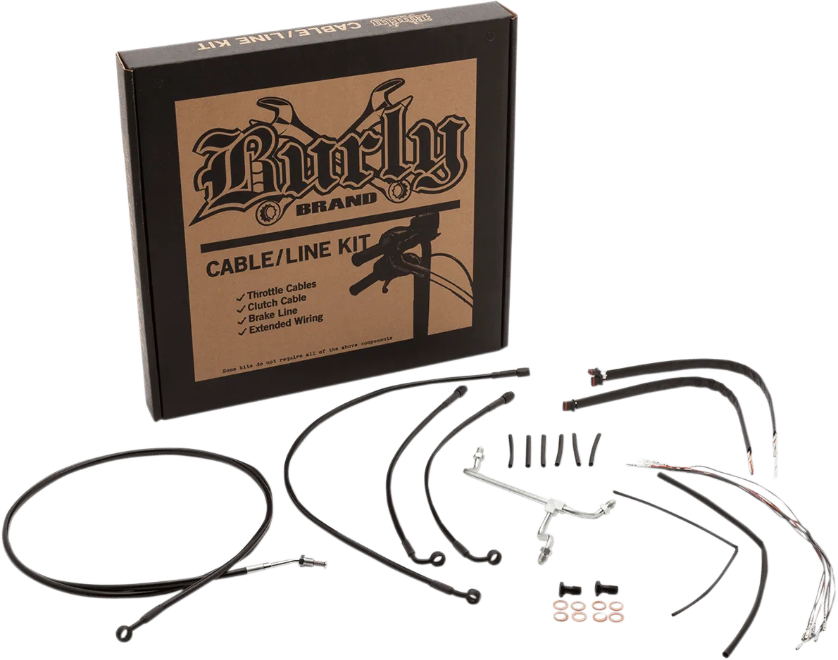Burly Brand B30-1161 Handlebar Cable/Line Install Kit - Stainless Steel
